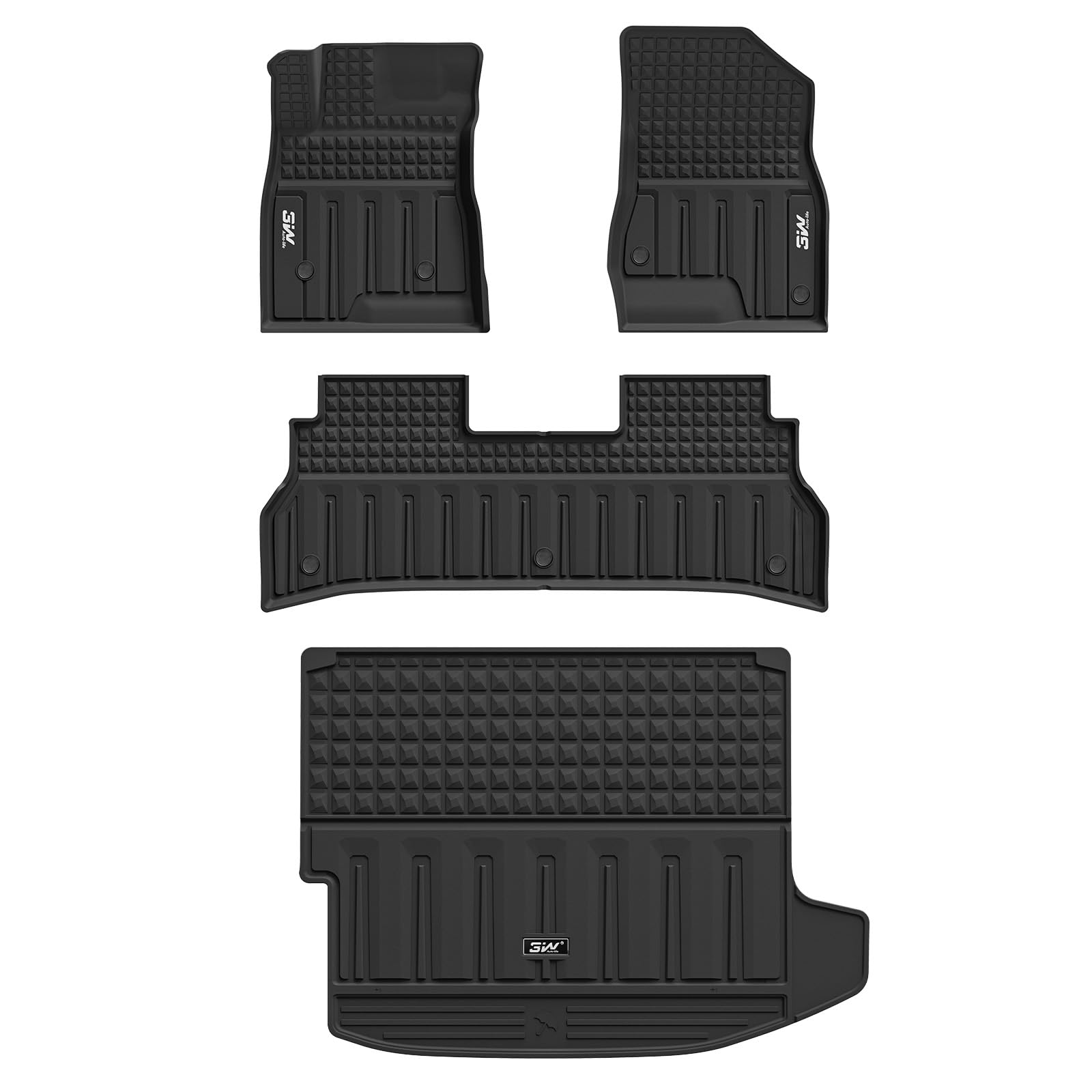 3W Floor Mats & Cargo Liner For Chevy Trax 2024 2025 & Buick Encore 2024 2025, All Weather Tpe Custom Fit Floor Mats For Cars, C