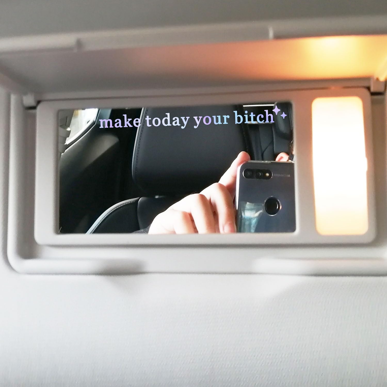 2 X Make Today Your Bi*Ch, Rear View Mirror Decal, Car Sticker, New Car Decor, Funny Vinyl Decal Sticker, Car Mirror Sticker, Mo