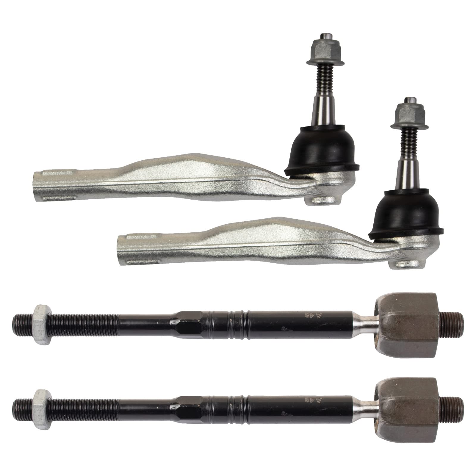Trq Front Tie Rod Set Compatible With 2017-2019 Buick Lacrosse 2018-2020 Regal Sportback Regal Tourx 2016-2022 Chevrolet Malibu