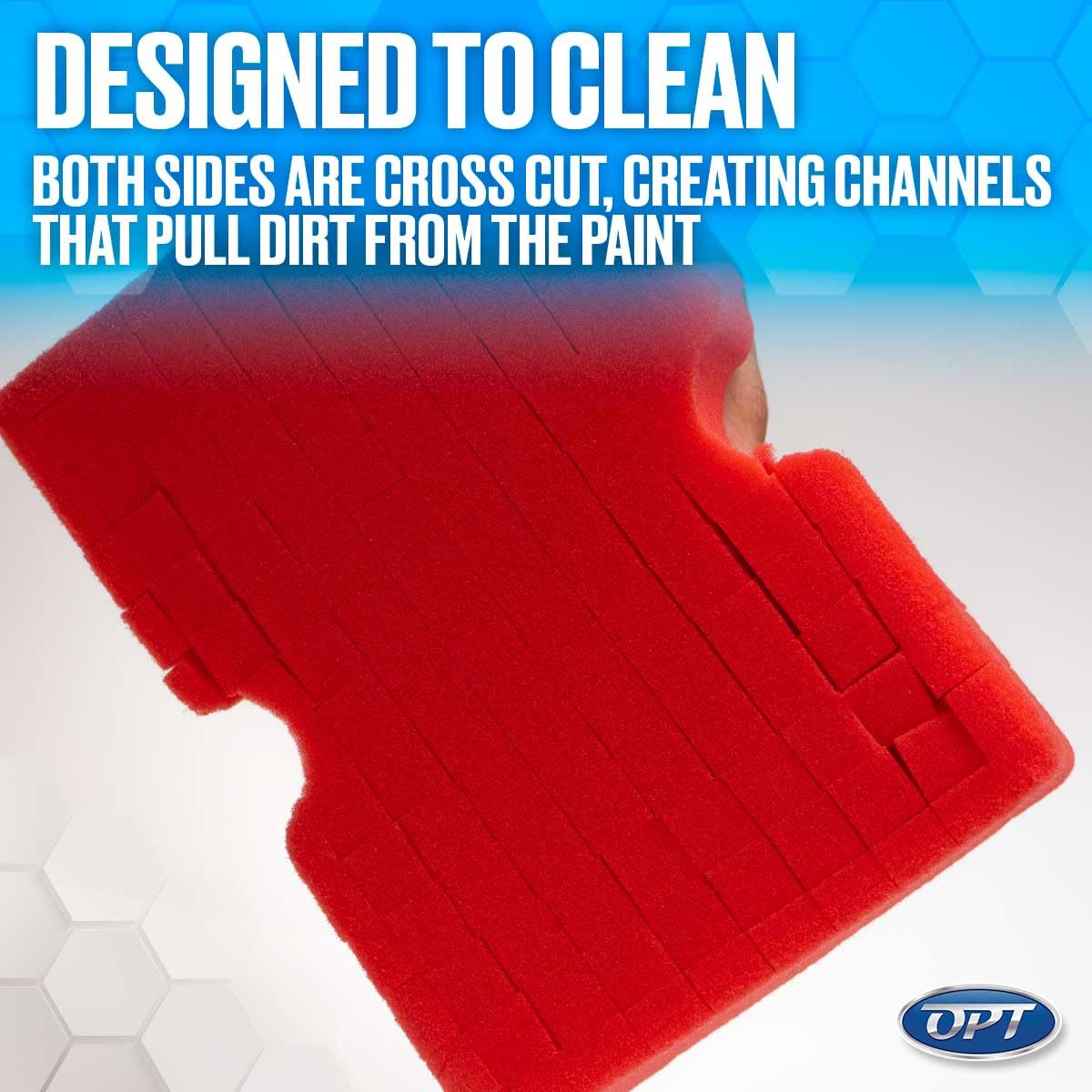 Optimum Big Red Sponge, Foam, 1 Pack, Model 22516 - Ideal for Cleaning and Scrubbing
