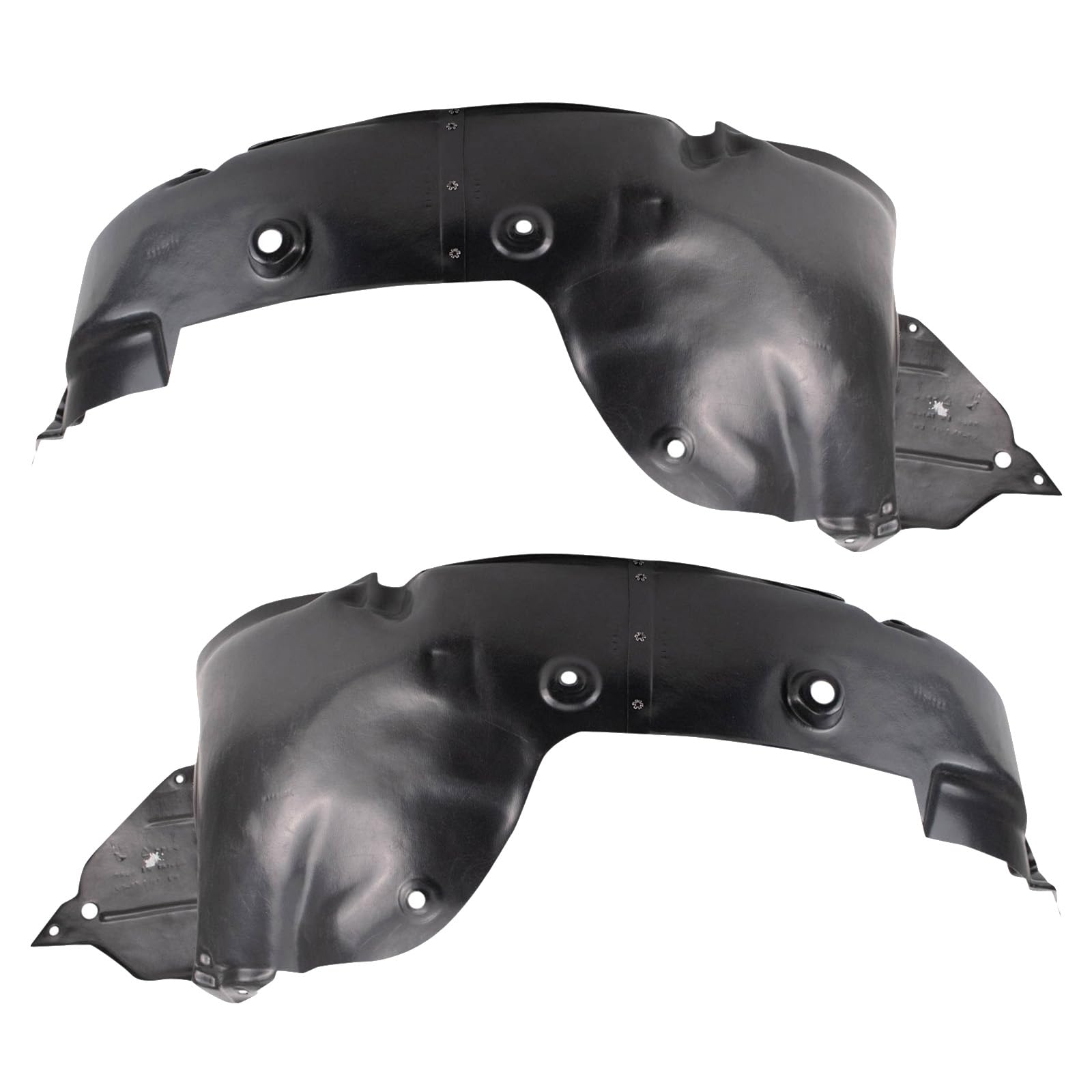 Trq Inner Fender Liner Set Compatible With 2012-2013 Hyundai Veloster Hy1248155 Hy1249155