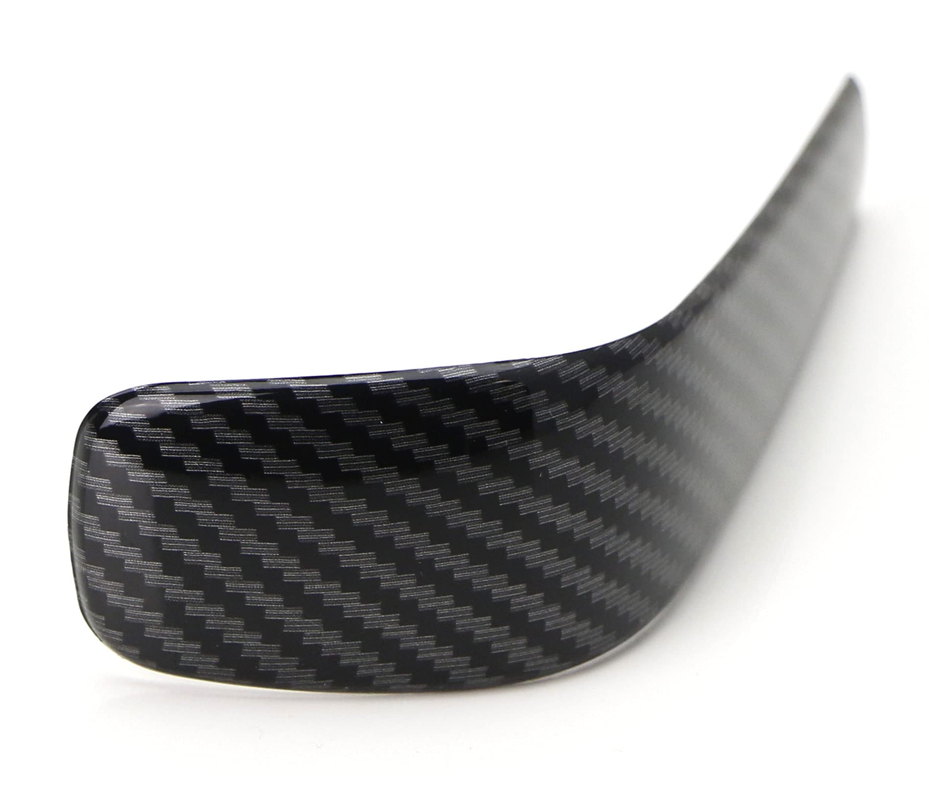 Ijdmtoy Glossy Black Carbon Fiber Pattern Shift Knob Cover Shell Compatible With Bmw E87 1 Series, E90 E92 3 Series E84 X1 Automatic Shifter