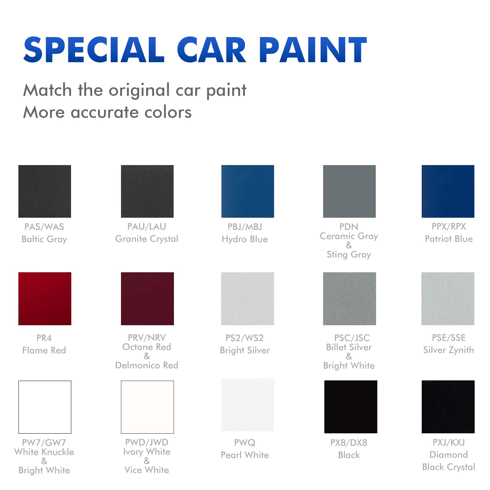 Xtryfun Pxj/Kxj Diamond Black Crystal Touch Up Paint For Jeep, Diy Car Paint Scratch Repair Kit, Automotive Paint, Quick & Easy