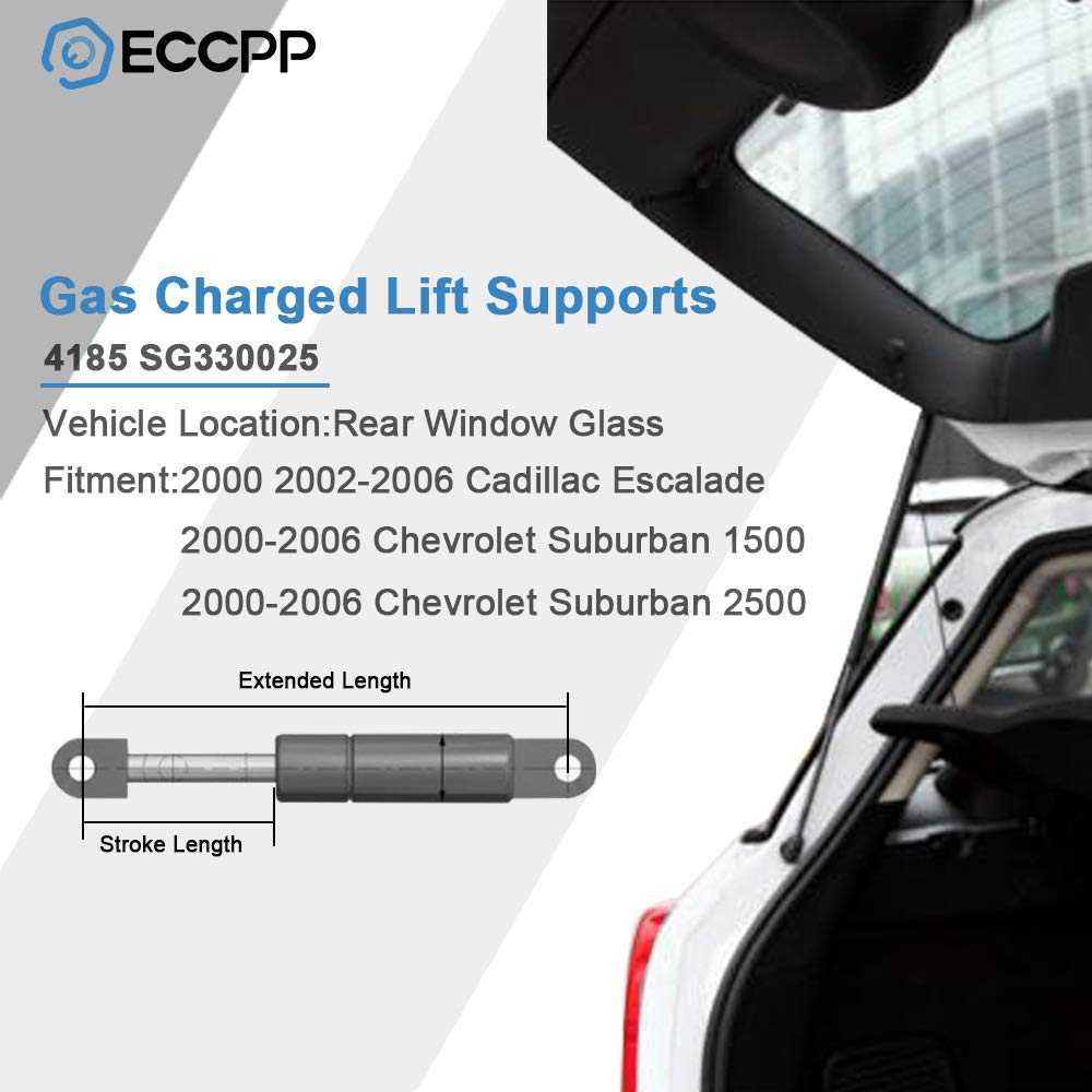Eccpp Lift Support Window Glass Fit For Cadillac Escalade 00 02-06 For Cadillac Escalade Esv Ext 02-06 For Chevrolet Suburban 15