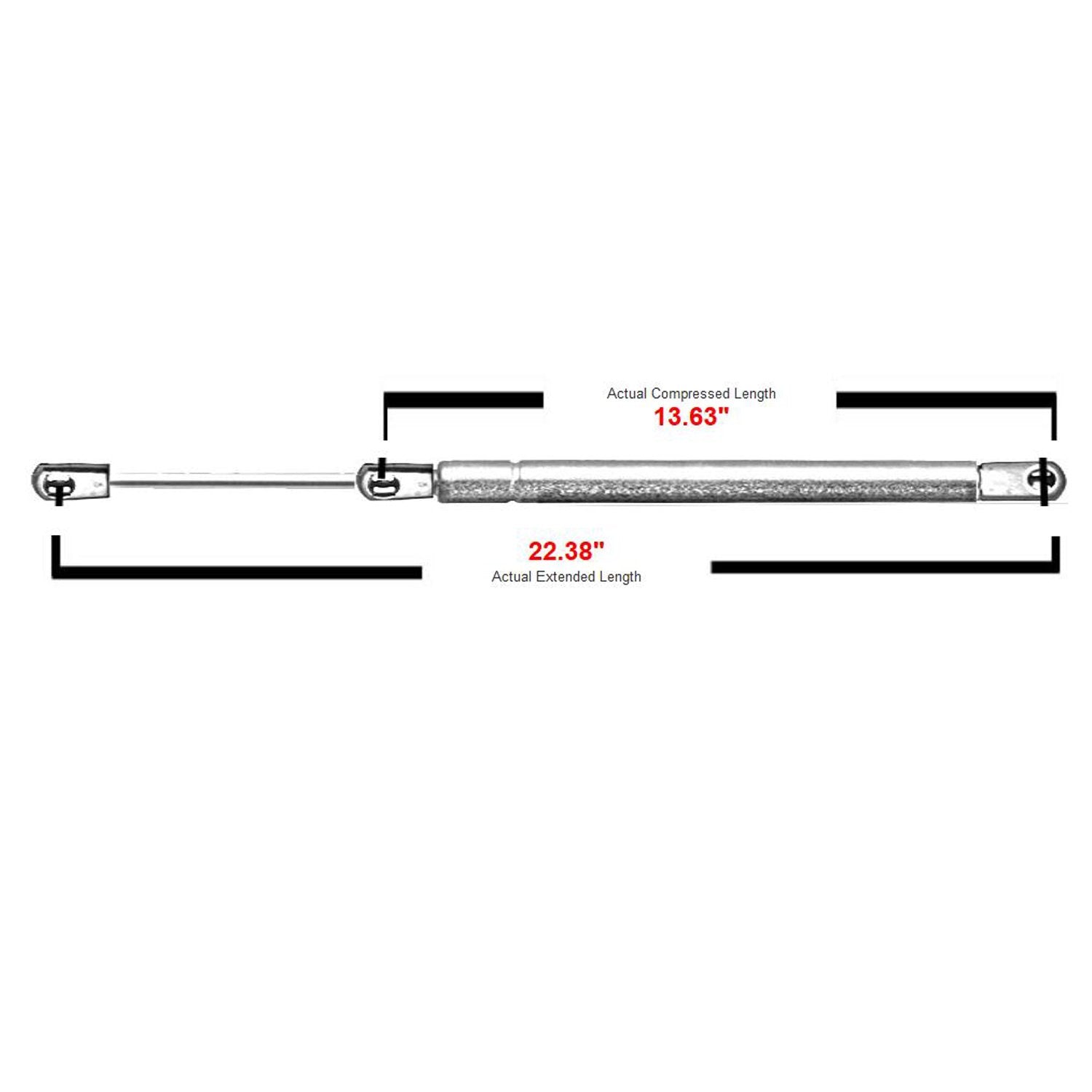 2 Pcs Front Hood Gas Charged Lift Supports Shocks Struts Springs Arms Fit For 2007-2013 Acura Mdx 6339 Pm1109