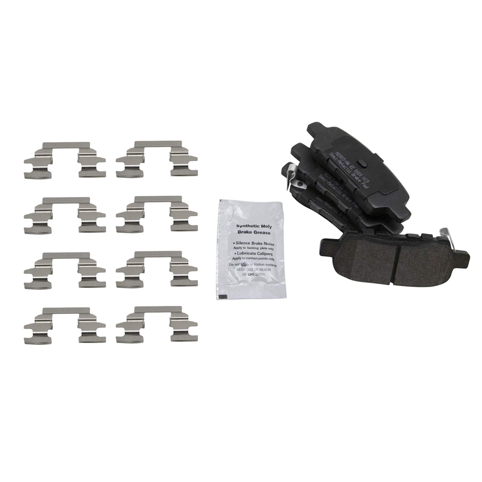 Trq Rear Brake Pad & Rotor Kit Brake Pads Brake Rotor Semi-Metallic Compatible With 2019 Nissan Altima