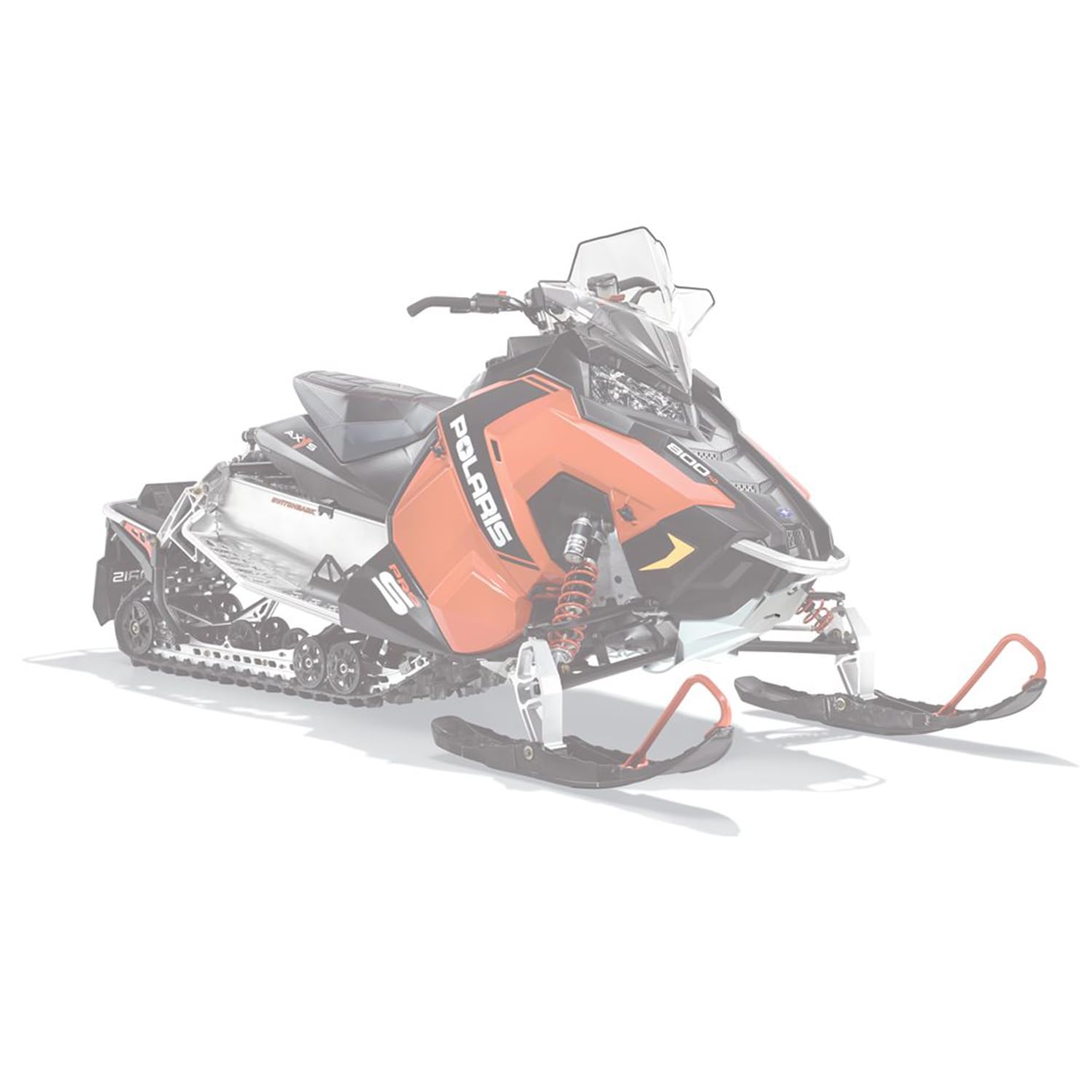 Polaris 2880384-133 White Extreme Skid Plate Axys Rush Switchback Titan RMK Snowmobile OEM