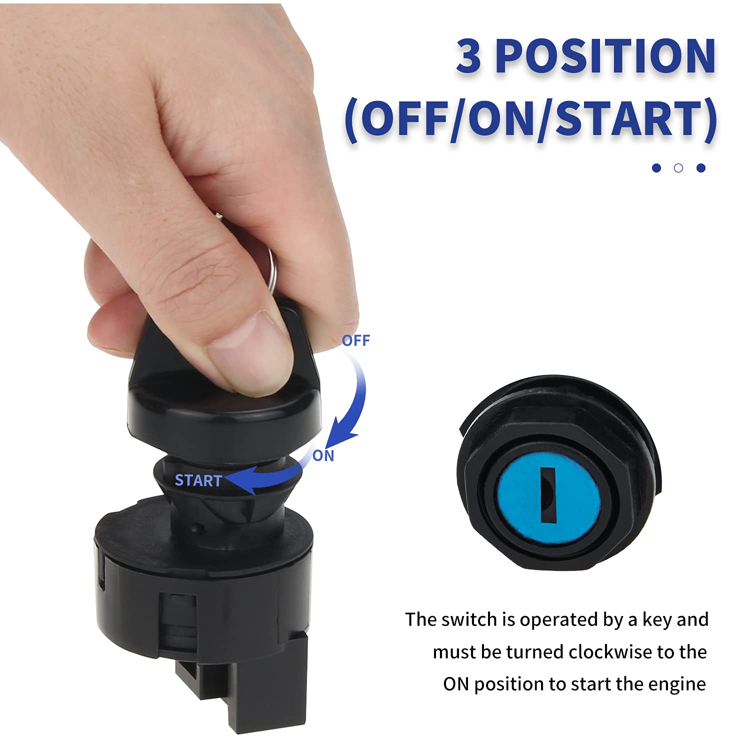 Ignition Switch for Polaris Ranger 400 425 500 570 700 800 900 1000 Sportsman 400 500 600 700 800 RZR 570 800 900 1000 - Replace
