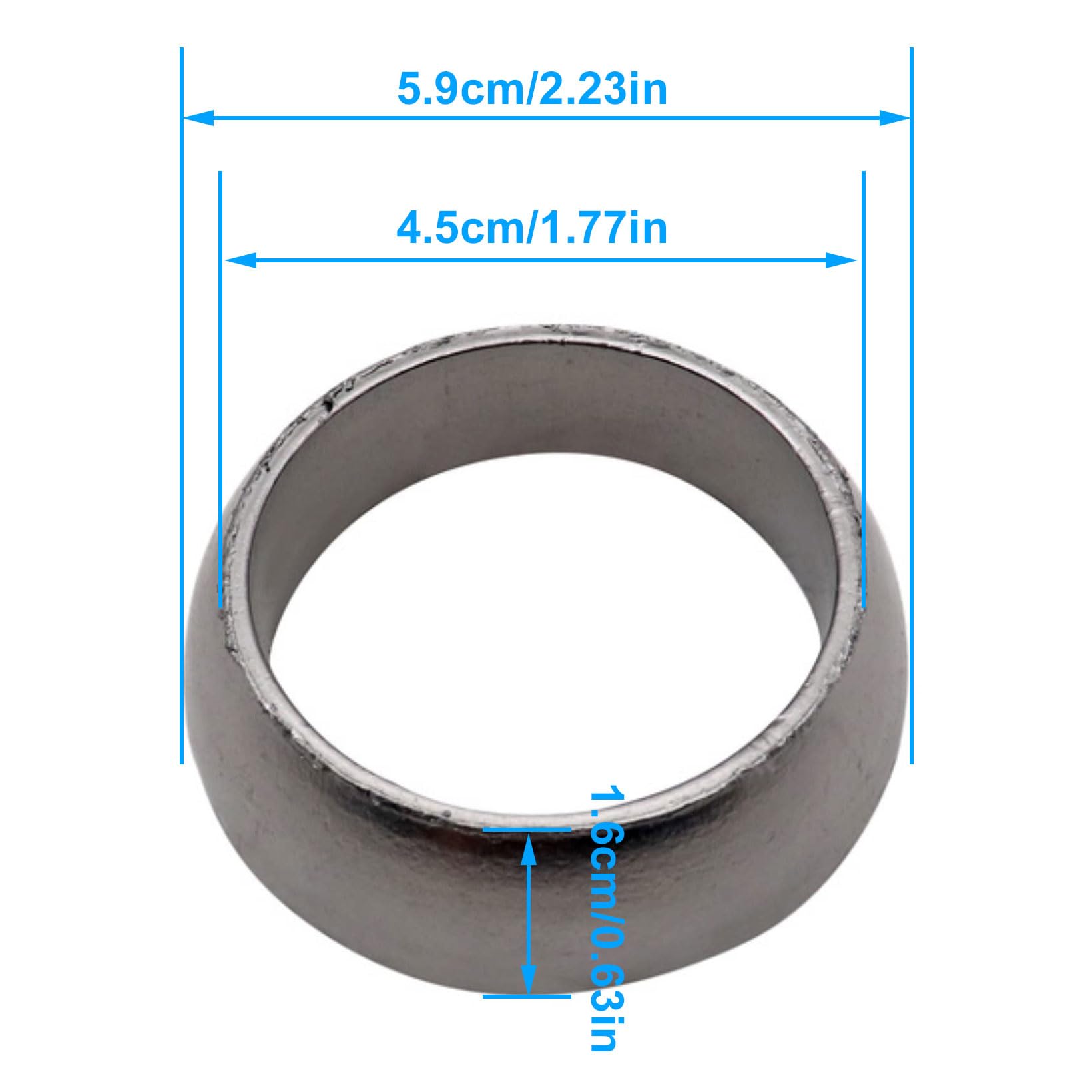 Nlqr 3610047 Exhaust Gasket Donut Seal Compatible With Polaris Rzr Sportsman Ranger 700 800 900 Crew 700 800 Xp