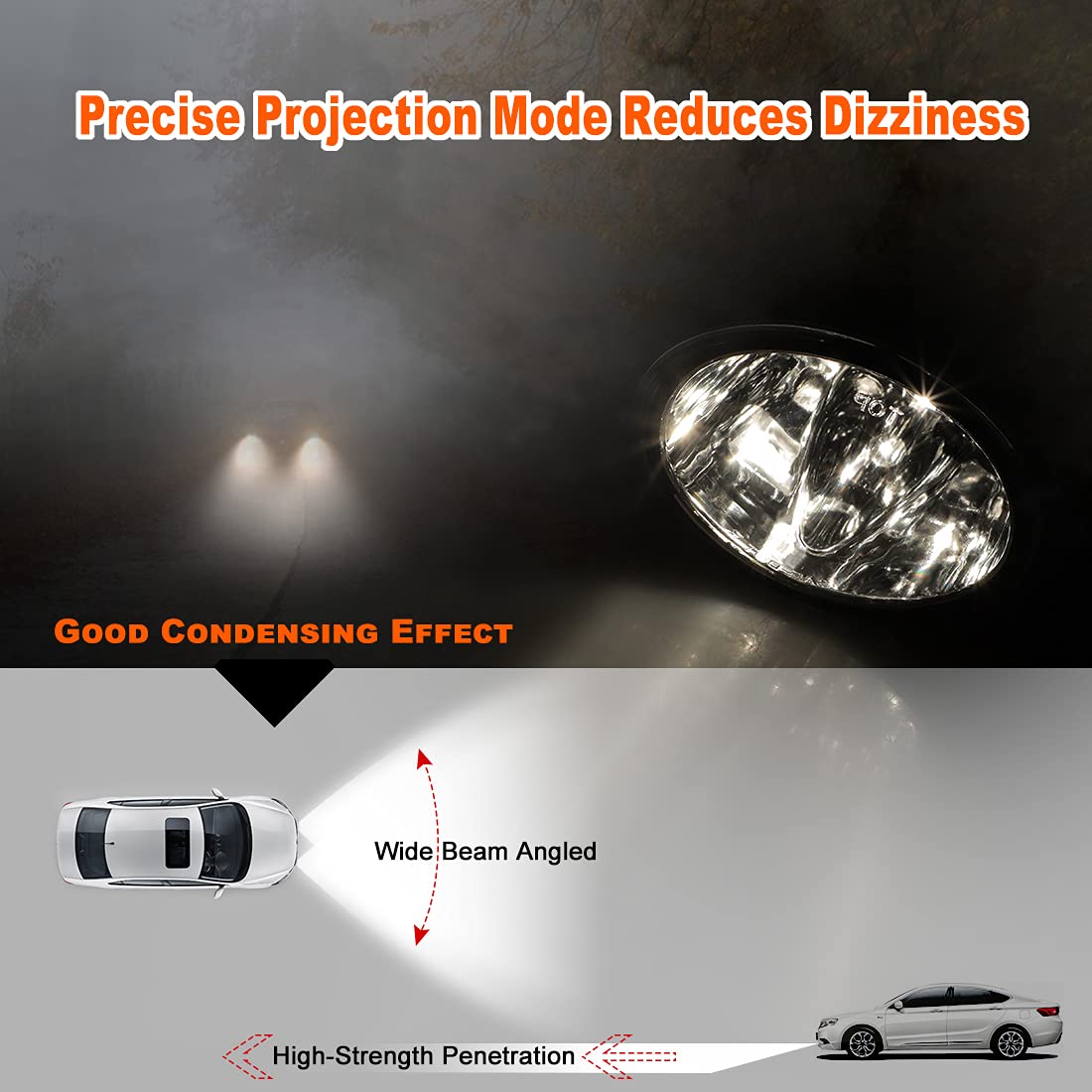 Nixon Offroad Fog Light Set for 2001-2007 Toyota Sequoia & 2000-2006 Tundra, Clear Lens, Includes Bulbs, Wiring Kit & Switch