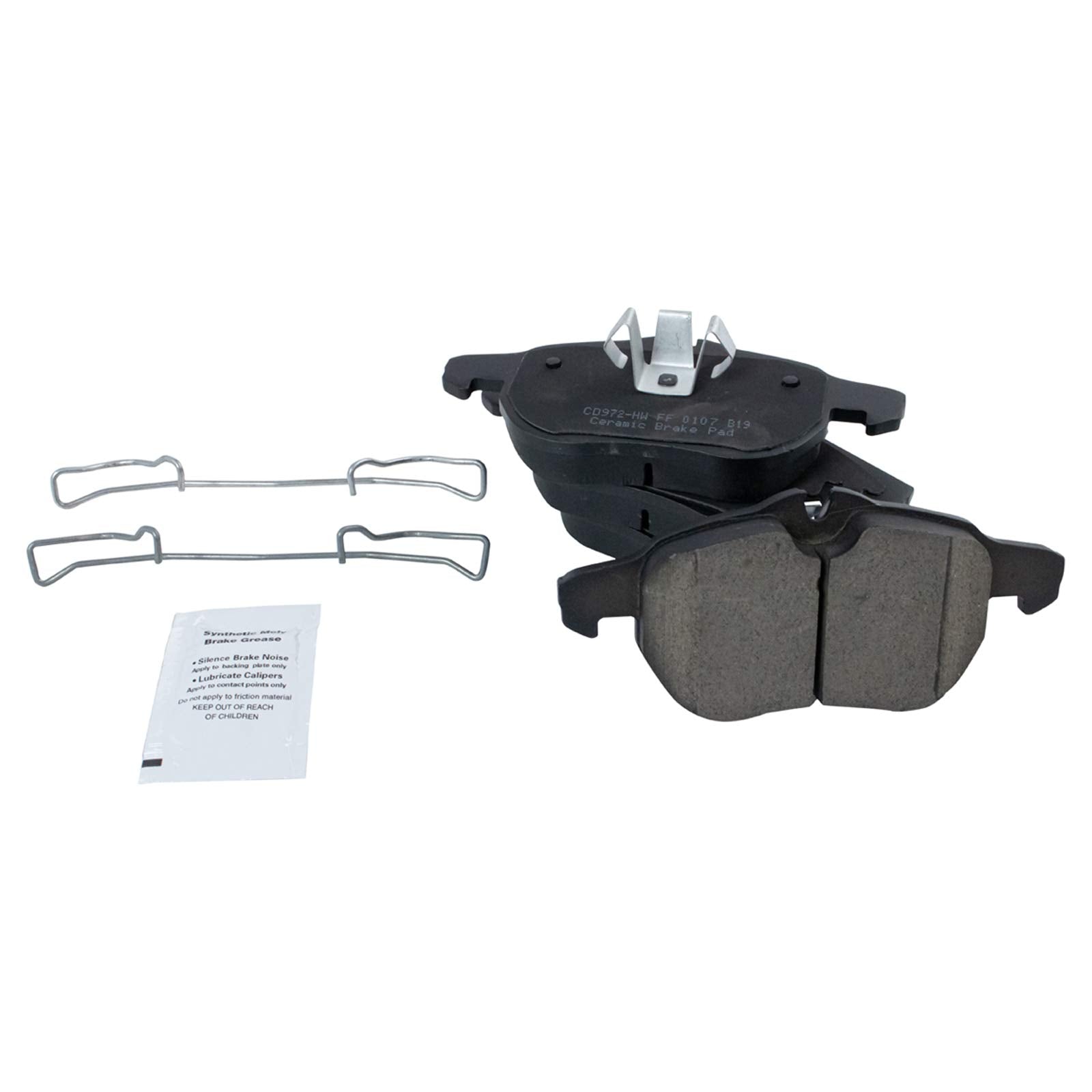 TRQ Front Brake Pads Ceramic Compatible with 2003-2011 Saab 9-3 2010-2011 9-3X