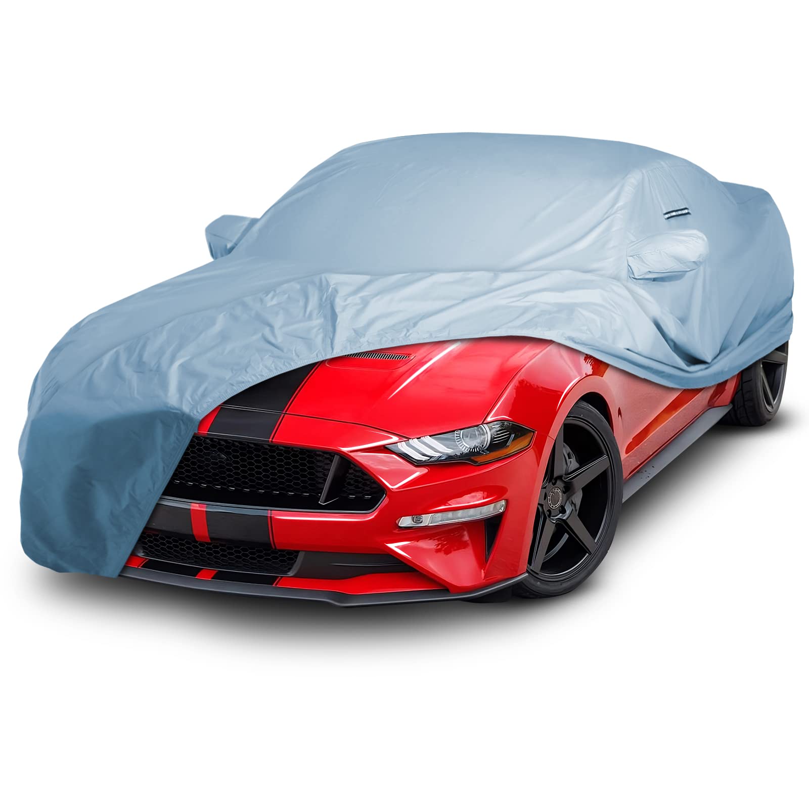 Icarcover Custom Car Cover For 2005-2025 Ford Mustang Coupe, Convertible, Gt, Ecoboost, Mach 1, Saleen,Waterproof All Weather Ra