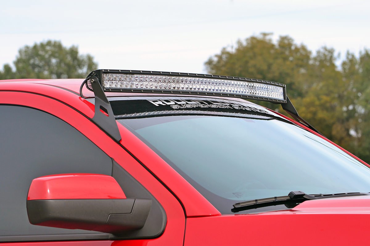 Rough Country 54' Black Series Curved Dual Row Drl Cree Led Light Bar - 72954Bd