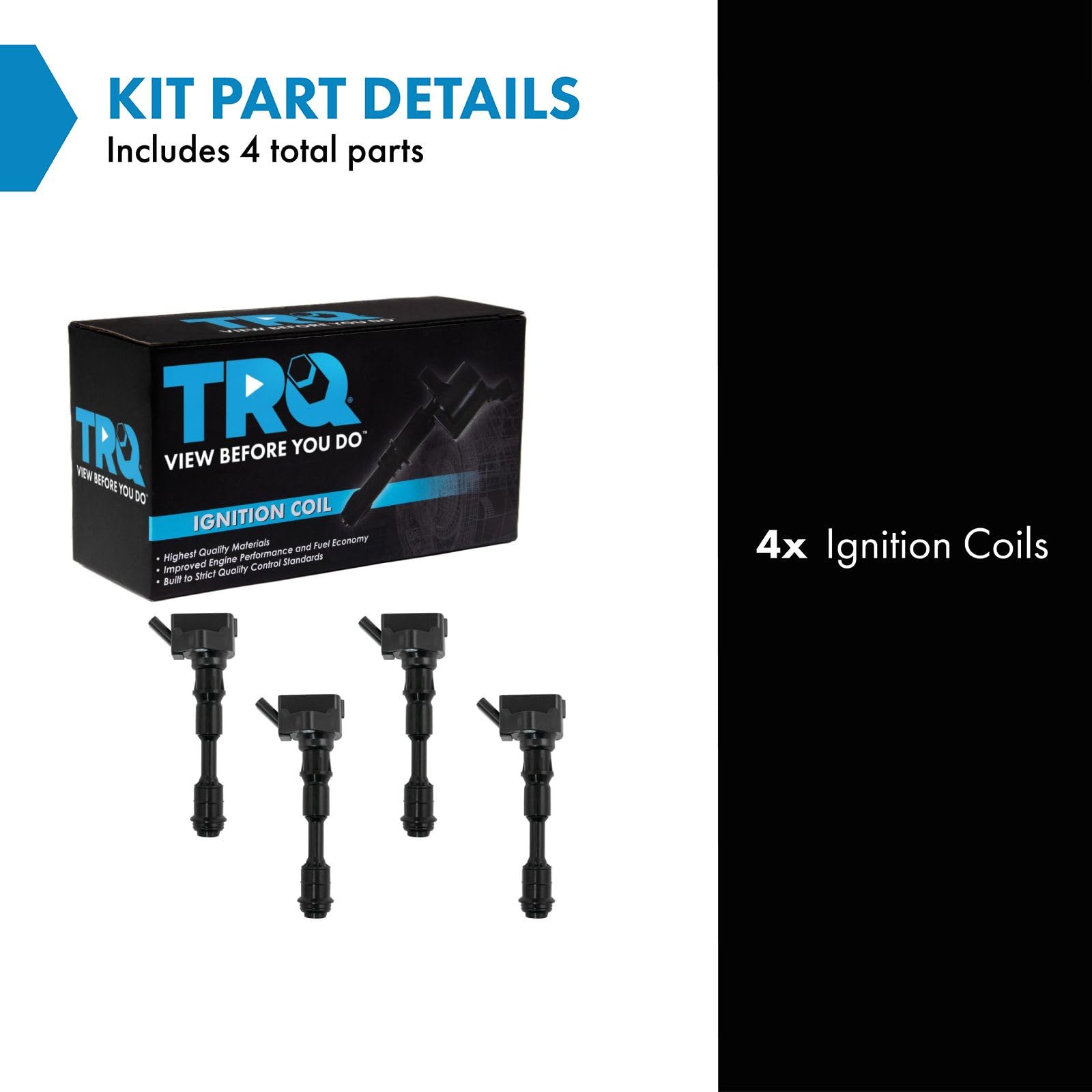 Trq Ignition Coil Set Compatible With 15-21 Volvo