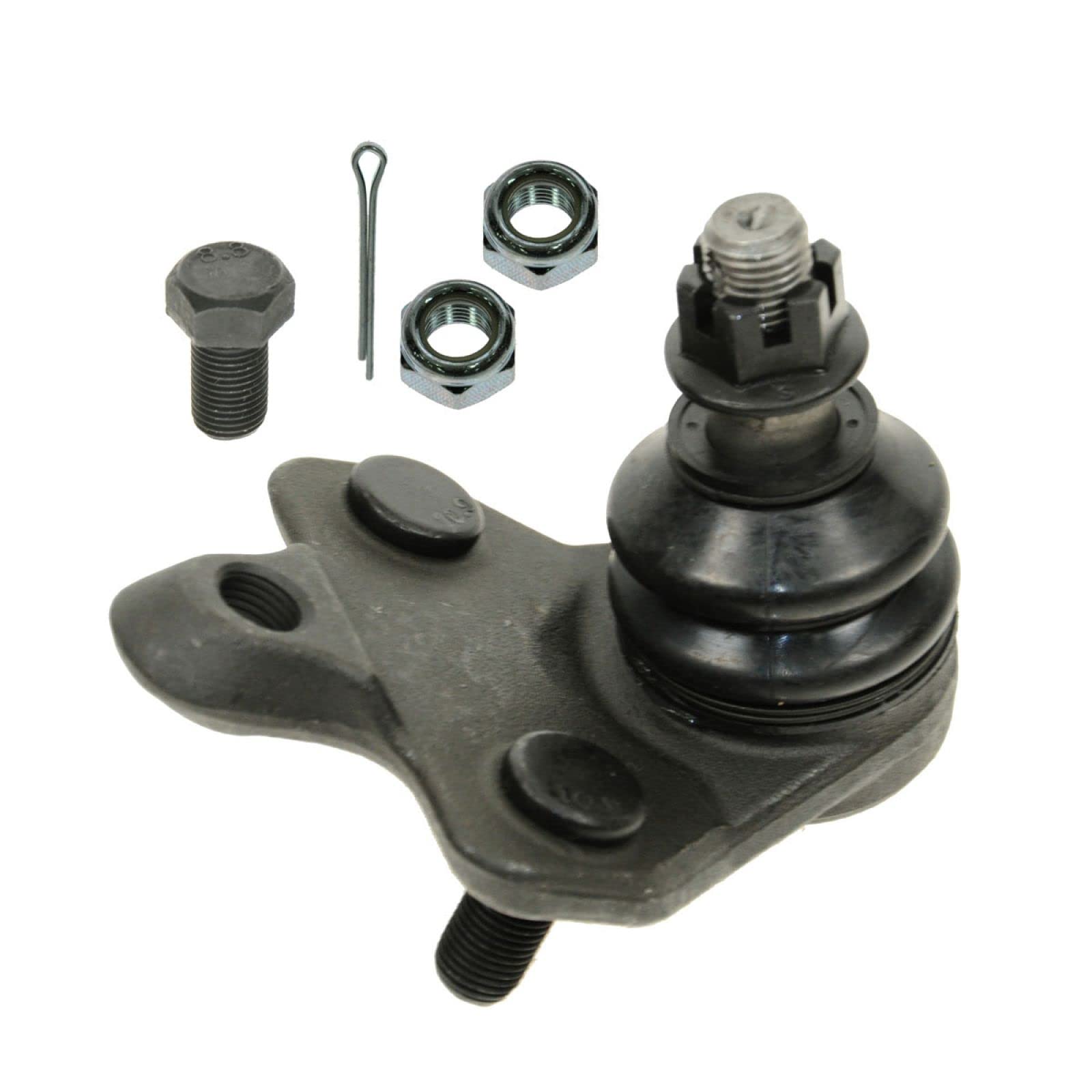 TRQ Control Arm and Ball Joint Set, 4 Piece for 2003-2008 Pontiac Vibe & Toyota Matrix, 2009-2013 Corolla, Black, Model PSA62731