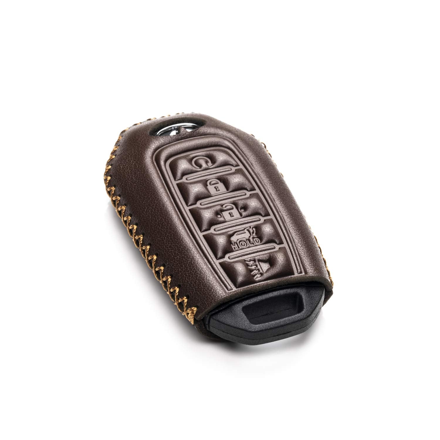 Vitodeco Leather Smart Key Fob Case Cover Protector Compatible for 2018 - 2023 Infiniti QX60, QX50, 2022 - 2023 Infiniti Q50, Q6