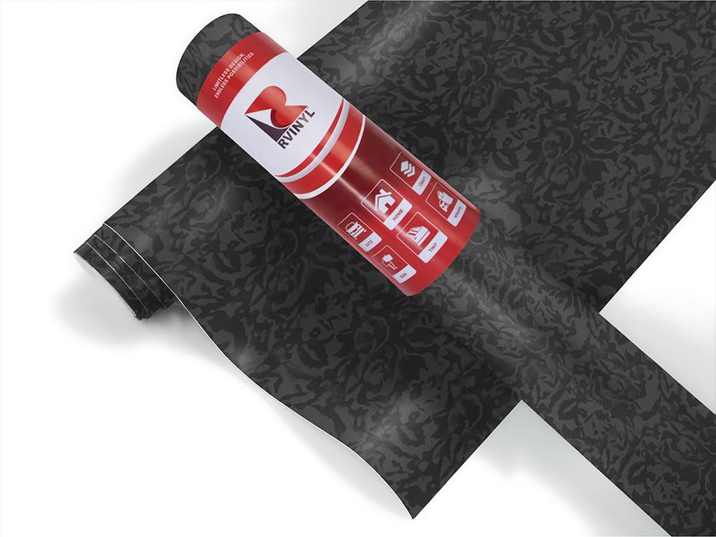 3M 2080 Series SB12 Shadow Black - 1ft x 1ft - Dual Cast Car Wrap Vinyl Film - Controltac Air Release Adhesives - Sheet Roll for