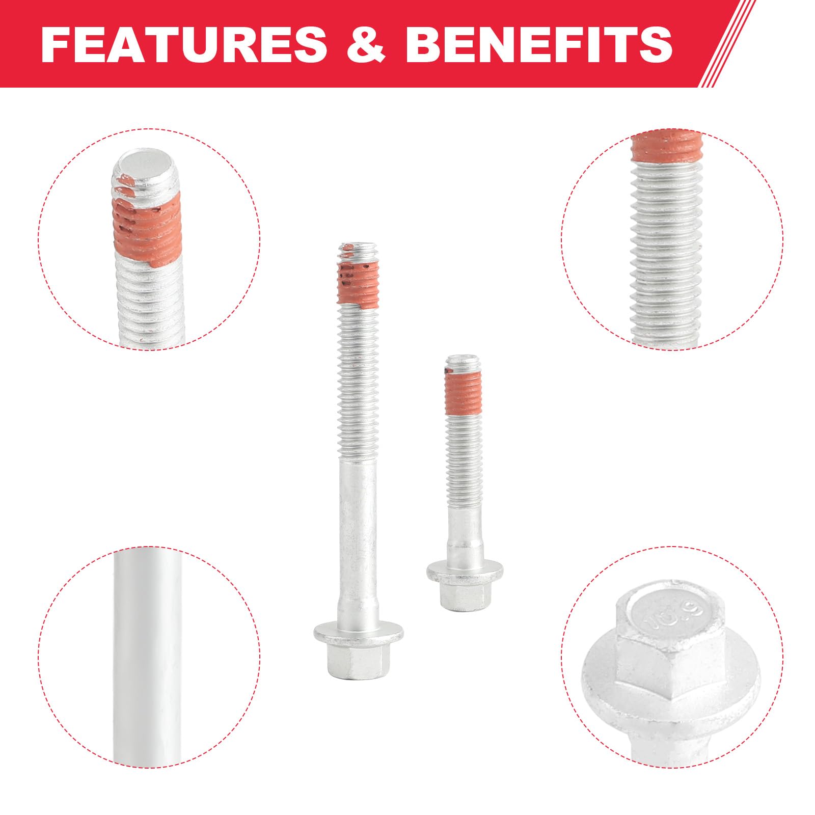 Es72220 Cylinder Head Bolt Set Compatible With Chevy Silverado Corvette Gmc Savana Sierra Yukon Cadillac Escalade Buick Hummer P