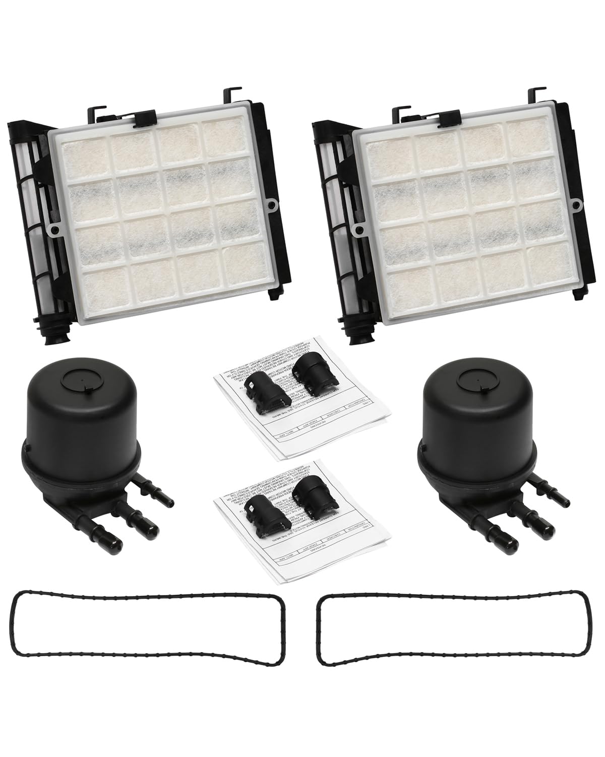 6.7L Powerstroke Diesel Fuel Filter Element 2 Sets, Compatible With 2017-2023 Ford F-250, F-350, F-450, F-550 Super Duty V8, Rep