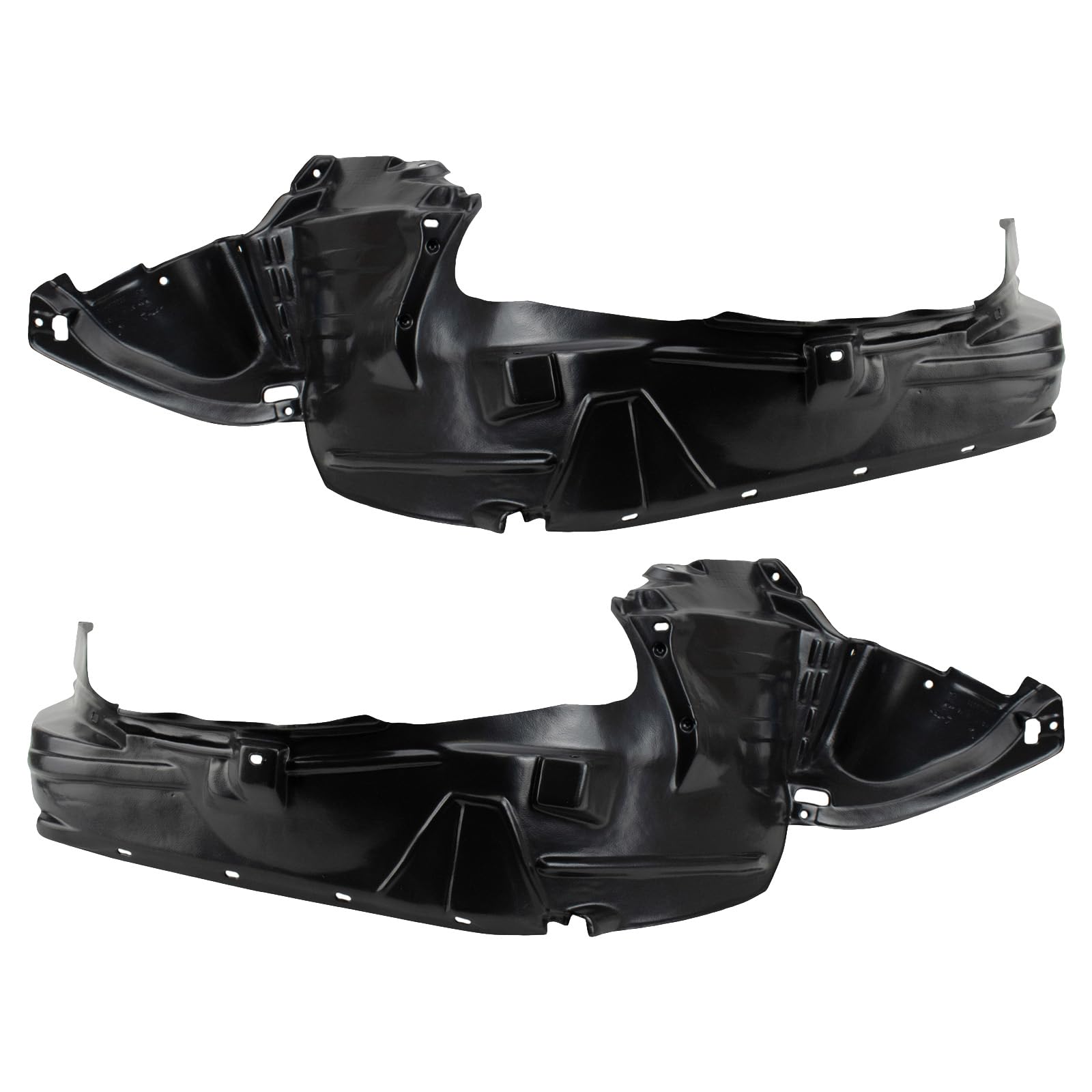 Trq Front Inner Fender Liner Set Compatible With 2006-2012 Honda Ridgeline Ho1248125 Ho1249125