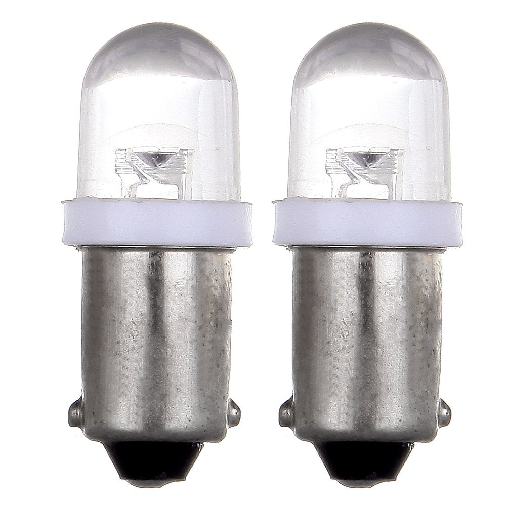 Cciyu 10X Xenon White Ba9S Led Lamp Instrument Cluster Panel Dash Light Bulbs Bayonet 56-76 For Ford For Dashboard Gauge Cluster