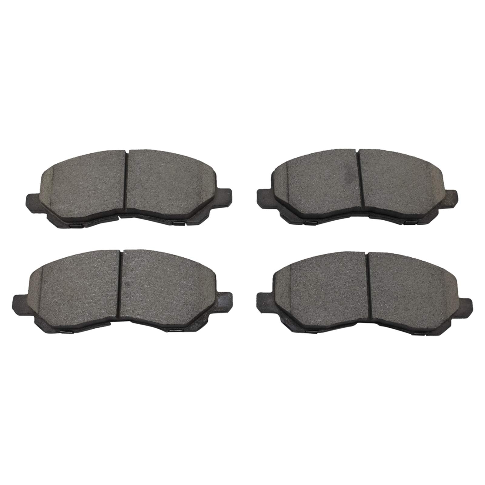 TRQ Front Posi Ceramic Brake Pad Kit Set for 200 / Avenger/Caliber/Compass/Eclipse/Galant/Lancer/Outlander/Outlander Sport/Patri