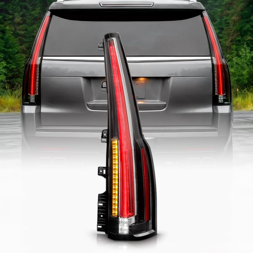 KEEKPO - Compatible with 2015-2020 Cadillac Escalade ESV Full LED Tail Light Brake Lamp Replacement Right Passenger Side