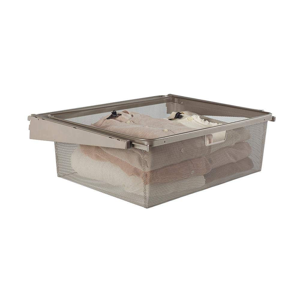 Knape & Vogt Wire Mesh Basket - 22 in. Steel, Champagne Nickel, Model 0335-BSKT-7CN