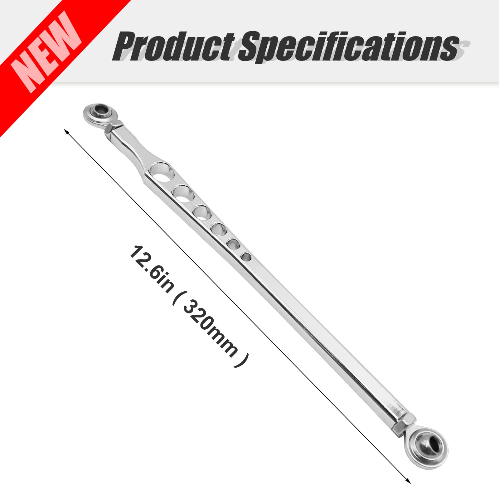 Sliver Gear Shift Linkage Chrome Replacement for Harley Davidson Road King Street Electra Trike Glide Softail Dyna 1986-UP