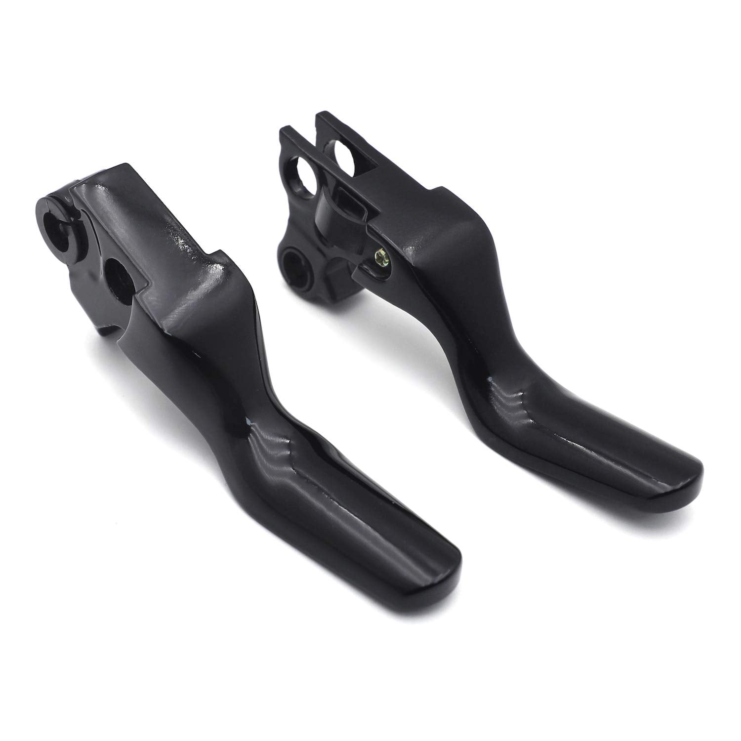 HTTMT- Black Shorty Brake Clutch Levers Compatible with Harley 96-03 XL/96-07 Dyna Touring/96-07 Softail 45075-07 55798-10A [P/N