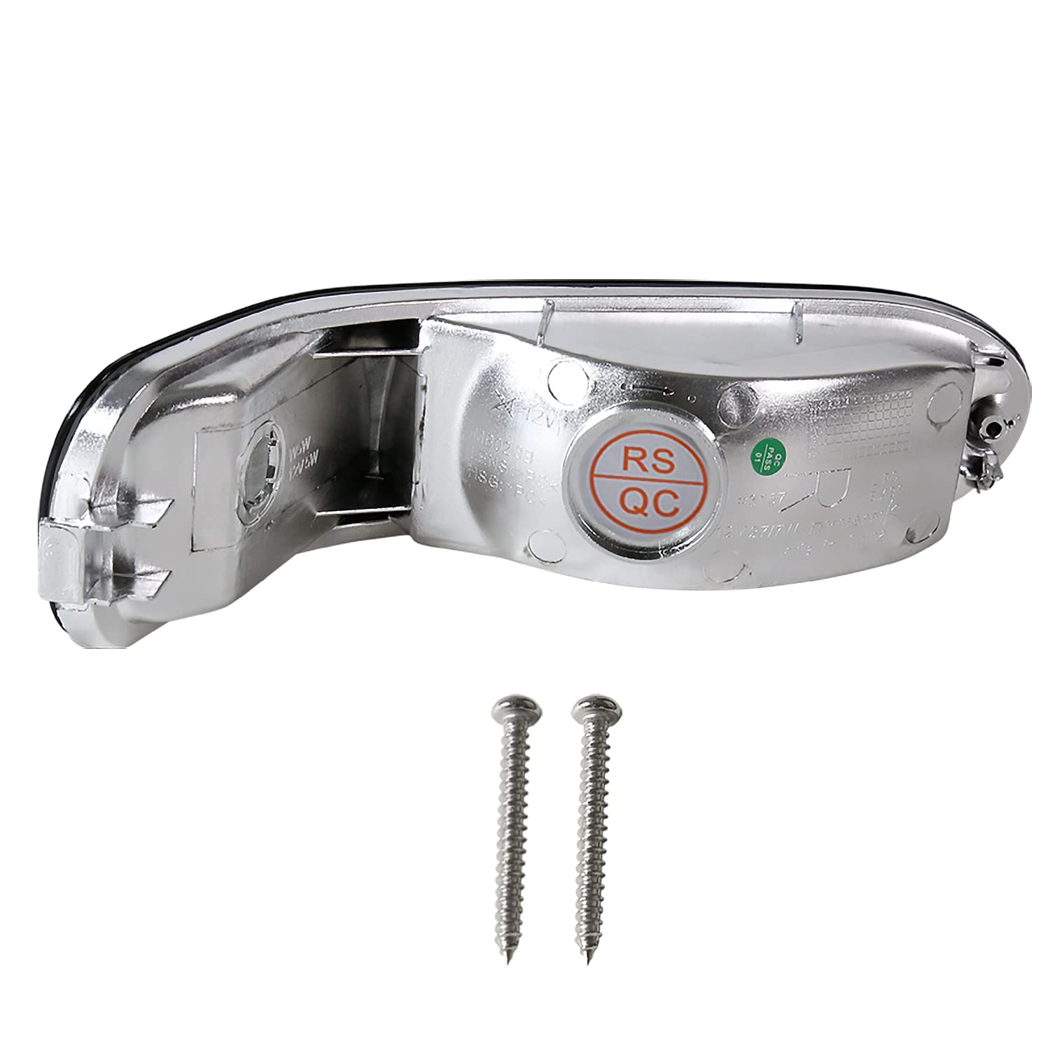 SPEC-D TUNING Clear Rear Bumper Lights for 2000-2005 Mitsubishi Eclipse - Chrome Housing, L+R Pair