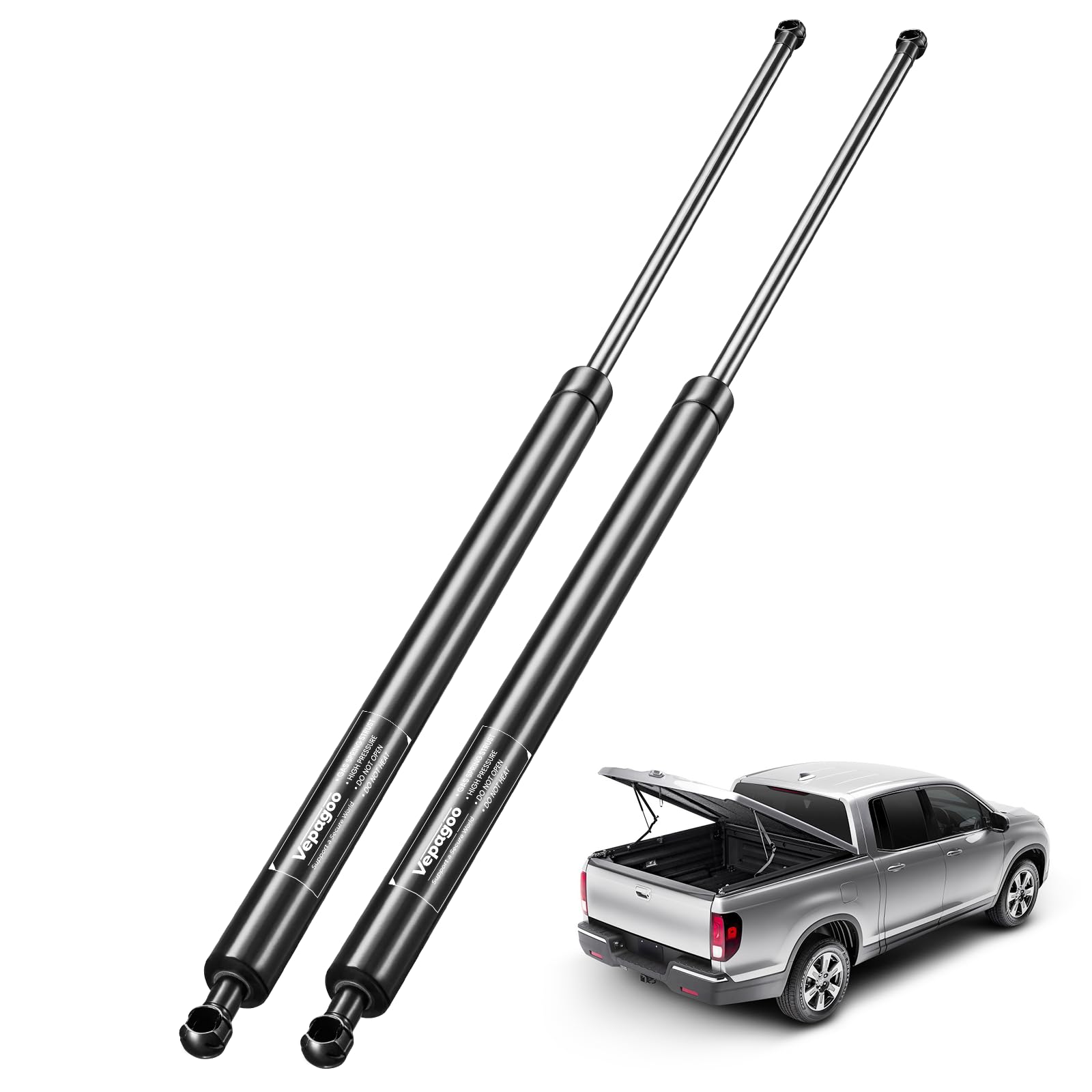 Vepagoo C16-17397 30.9In 50Lb/222N Heavy Duty Lift Support Gas Shock Strut Spring For Truck Bed Tonneau Cover Camper Shell Toppe