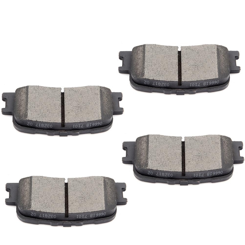 Cciyu D885 Rear Ceramic Disc Brake Pads Kit For Lexus Es300 2002-2003,For Lexus Es330 2004-2006,For Toyota For Camry 2002-2006,F