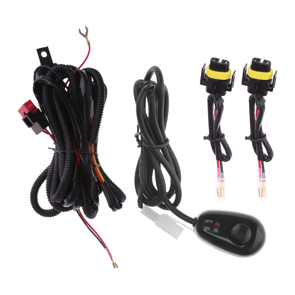 MDEOOSKY Fog Light Wiring Harness Kit Fog Lamp LH+RH Replacement for Chevy Silverado 1500 1500HD 2500HD 2500 3500 3500HD 2003-20