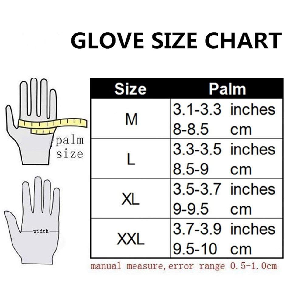 Steel Outdoor Knuckle Motorcycle Motorbike Powersports Safety Gloves (Large, Touch Screen)