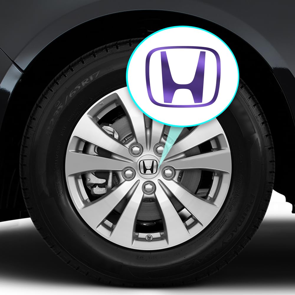 IPG Compatible with Crosstour Accord Element CRV CRZ Ridgeline Odyssey Pilot Logo Center Cap Overlay Wheel Tire Decals (Logo: 2.