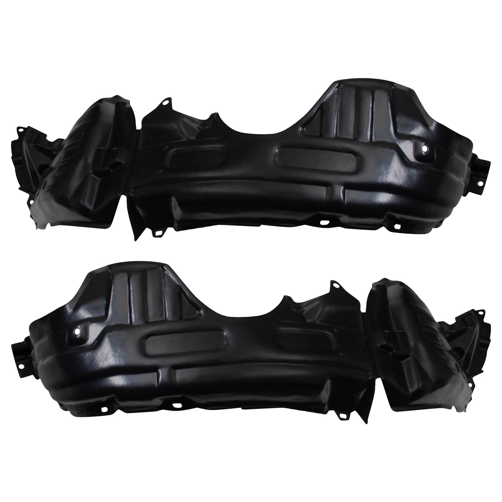 Trq Inner Fender Liner Set Compatible With 2000-2005 Toyota Echo To1248115 To1249115