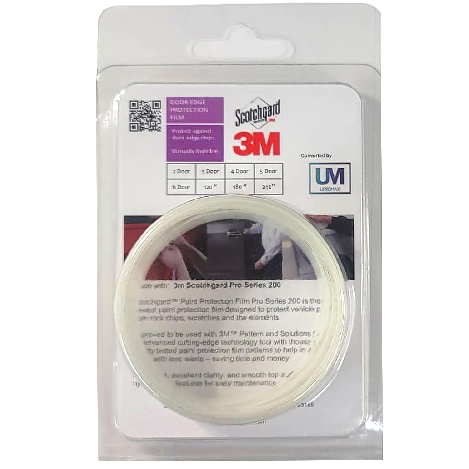 3M Door Edge Protector (2 Doors) PRE-Cut Guard Scratch 3M Protection Film Clear Invisible Universal Car Truck (2 Door)