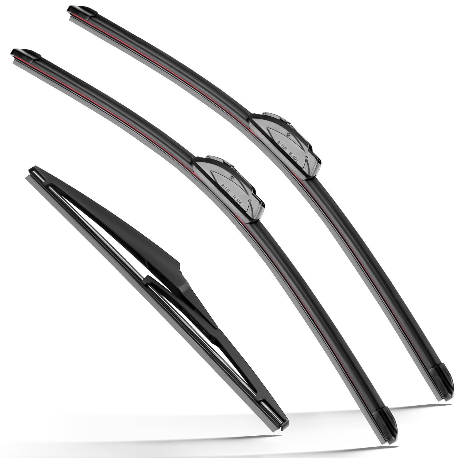 Raintok Windshield Wiper Blades Replacement For 2012-2019 Fiat 500 Original Factory Quality Front Rear Wipers Blade Set For My C