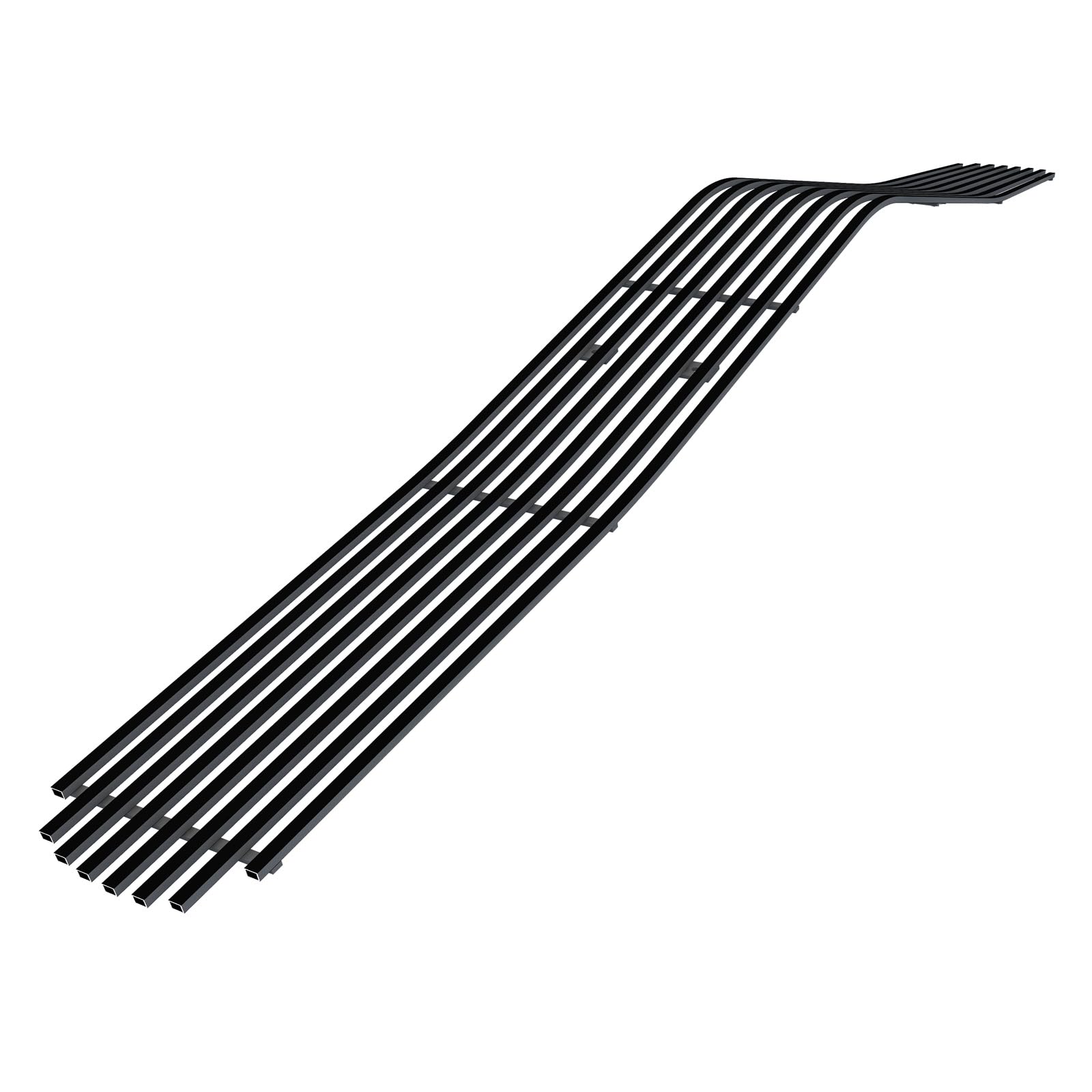 Aps Premium Stainless Steel Black 8X6 Horizontal Billet Grille Insert Compatible With Dodge Challenger 2009-2014 Phantom Main Up