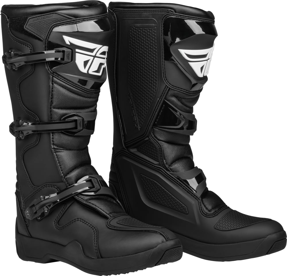 Fly Racing Maverik Lt Motocross Boots (Black/Black Lt, Us 09)