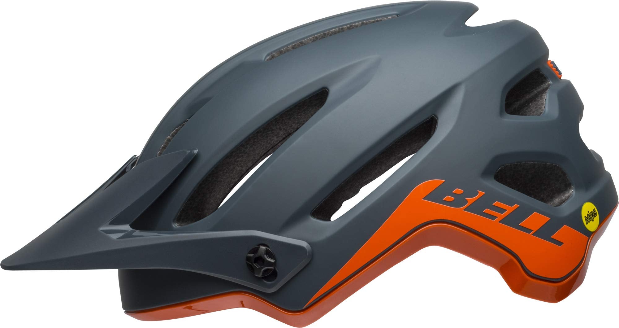 Bell 4Forty Mips Adult Mountain Bike Helmet - Matte/Gloss Slate/Orange (2023), Medium (55-59 Cm)