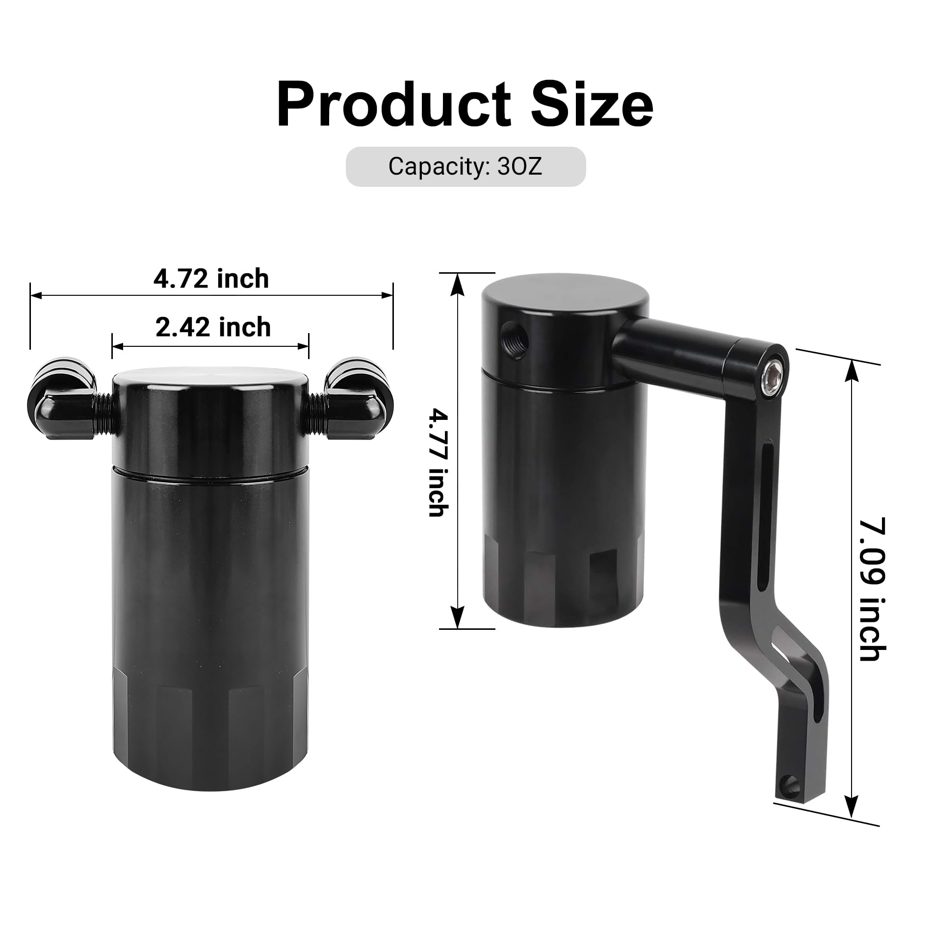 EVIL ENERGY Oil Catch Can,Air Oil Separator compatible with 2011-2022 Charger 2011-2022 Challenger 2011-2022 Chrysler 300 SRT8 3