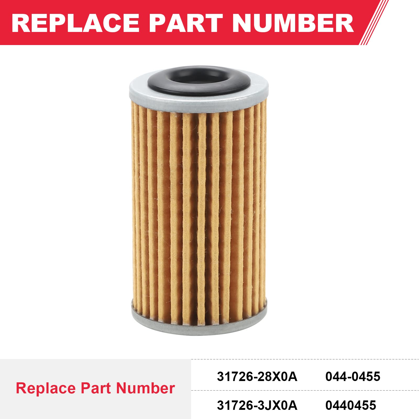 Fitede Transmission Oil Filter 31726-28X0A for Nissan Altima, Maxima, Murano, Sentra, Versa - Includes Gasket & Drain Plug Washer