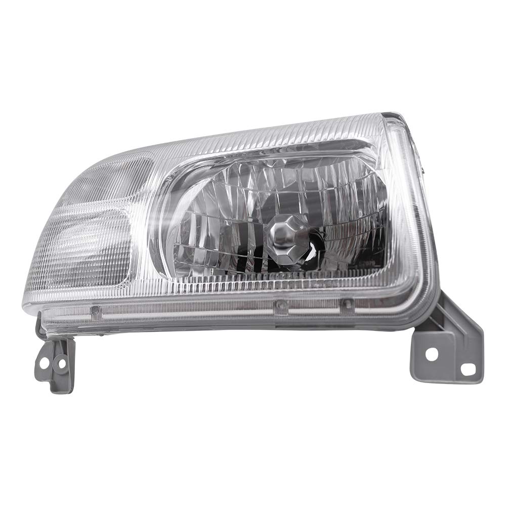 Brock Replacement Pair Set Halogen Combination Headlights Headlamps W/Chrome Bezel Compatible With Grand Vitara Xl-7 & Vitara 35