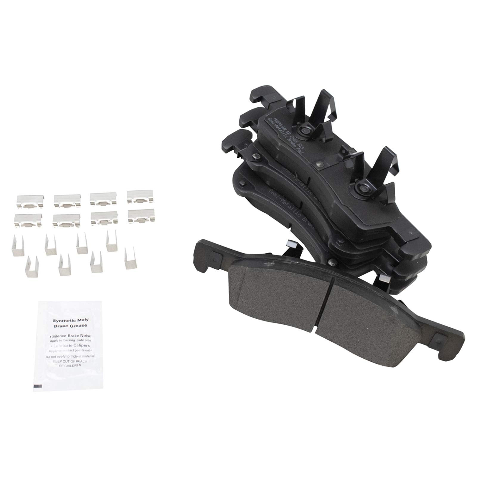 Trq Front Brake Pad & Rotor Kit Brake Pads Brake Rotor Semi-Metallic Compatible With 2003-2006 Ford Expedition Lincoln Navigator