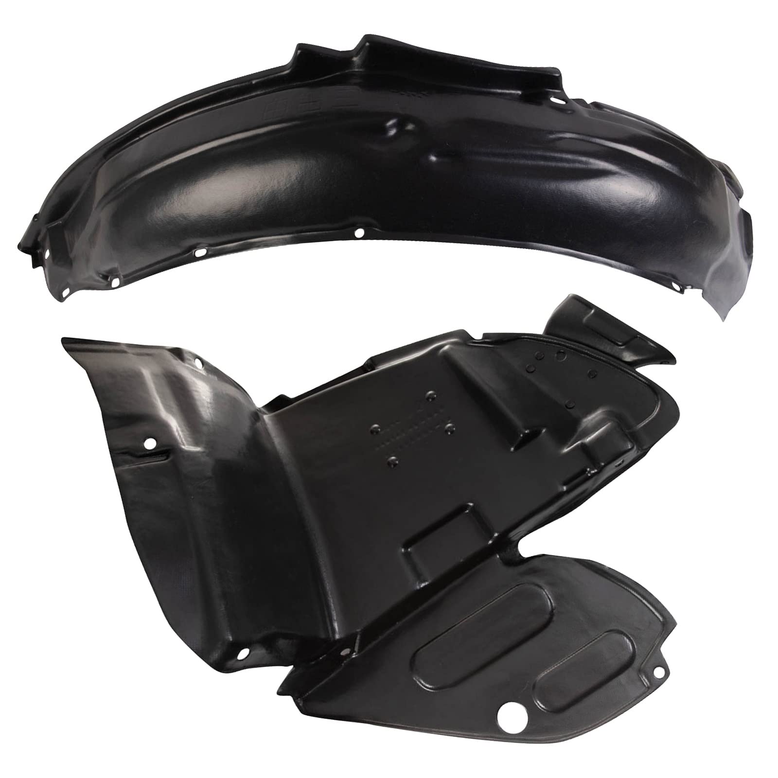Trq Inner Fender Liner Set Compatible With 1998-2001 Subaru Impreza Su1248114 Su1249101