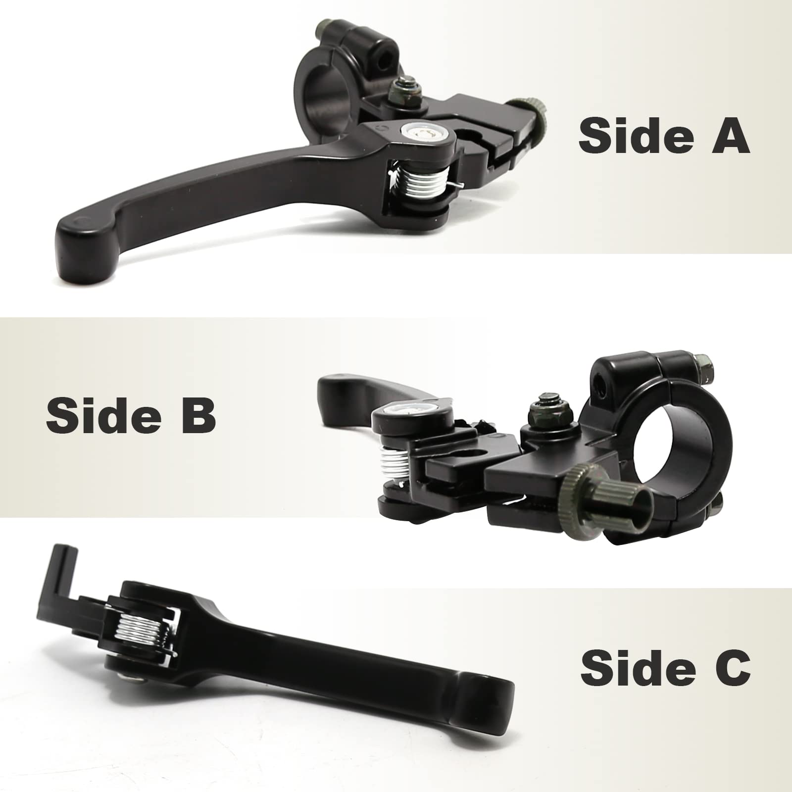 7/8 Folding Clutch Brake Lever Perch with Clutch Cable Replacement for 110/125/140/150cc SSR125 RFZ YZ Ruckus TaoTao DB17/27 Apo