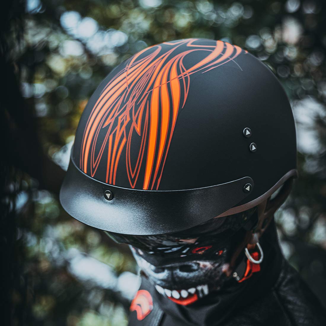 VCOROS Motorcycle Half Face Helmet DOT Approved, Large, Angel Color, Quick Release Buckle, ABS Material, Model MT-4