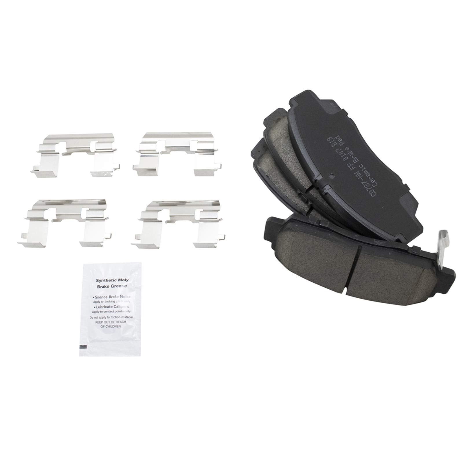 Trq Front And Rear Brake Pad & Rotor Kit Brake Pads Brake Rotor Ceramic Compatible With 2009-2010 Acura Tsx 2008-2010 Honda Acco